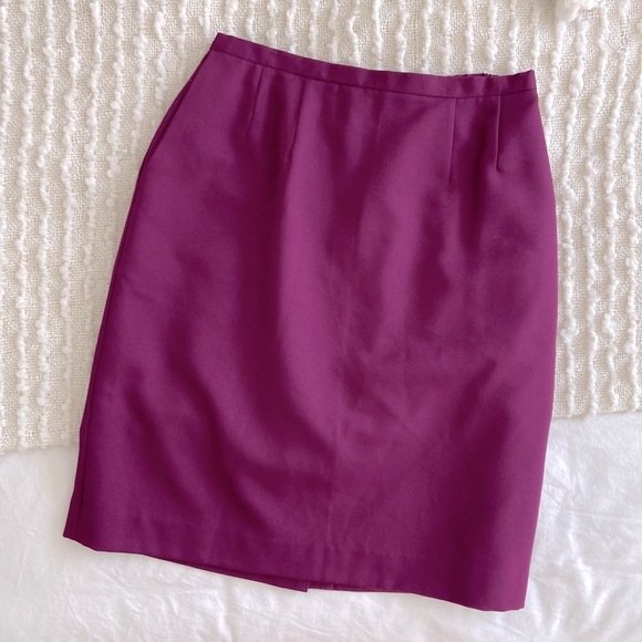 Koret Dresses & Skirts - VINTAGE Koret Pleated Lined Wool Skirt with Pockets | Size 12 Petite